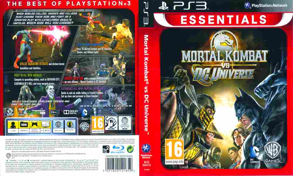 Игра Mortal Kombat vs DC Universe ESSENTIALS, Sony PS3, 173-859, Баград.рф